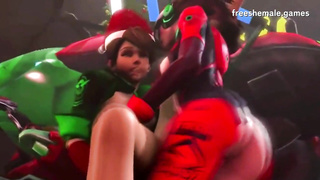 NEW 3D Shemale FUTANARI 2023 Game Sex Animations Part 3