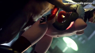 NEW 3D Shemale FUTANARI 2023 Game Sex Animations Part 4