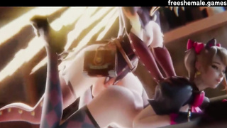 3D Shemale FUTANARI Cartoon Porn COMP