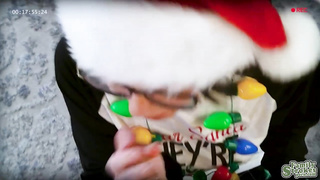 Kay and Nikki got fucked by the Christmas tree