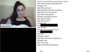 18 yo brunette showing her tits on chat