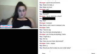 18 yo brunette showing her tits on chat