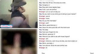 18 yo brunette showing her tits on chat