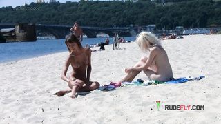 Fit young nudist babes