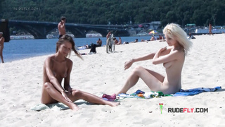 Fit young nudist babes