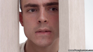 Tasty teenager black-haired with smallish jugs is having casual assfuck romp with her married paramour