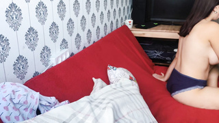 young college girls have bang-out on camera