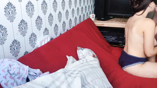 young college girls have bang-out on camera