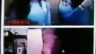 2 horny long black- haired College girls film my hot show (+ sound )