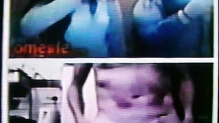 2 horny long black- haired College girls film my hot show (+ sound )