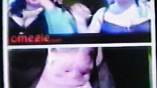 2 horny College girls shake huge tits to my hot show (+ sound )