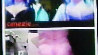 2 horny College girls shake huge tits to my hot show (+ sound )