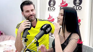 EloPodcast displaying him arse in a insatiable dialogue with Ambar Prada