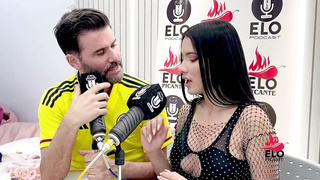 EloPodcast displaying him arse in a insatiable dialogue with Ambar Prada