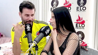 EloPodcast displaying him arse in a insatiable dialogue with Ambar Prada