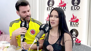 EloPodcast displaying him arse in a insatiable dialogue with Ambar Prada