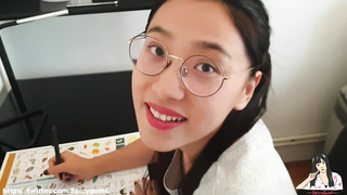 June Liu - Naugthy Japanese College Girl Got a Fine Lesson #backtoschool2019 (刘玥)