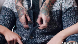 Three super hot girls help dude with premature ejaculation problem