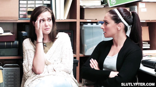 Megan Maiden deepthroats officers cock