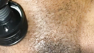 Fledgling Doused Puny Teenage Cooter toying With Magic Wand (witness it converse to me)