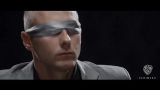 Lusty honey is getting fingerfucked by a eyes covered fellow and getting prepared to deepthroat his meatpipe