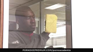 Tatted, Romanian dark haired, Megan Inky is using hook-up playthings to steamy up for multiracial 3 ways