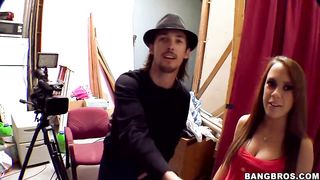 Adult Movie Stars from the backstage are always in the mood to smash a random boy who comes there