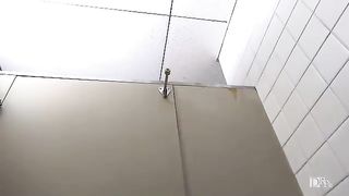 Asian professor was caught on gauze while urinating and then she plowed 2 of her schoolgirls