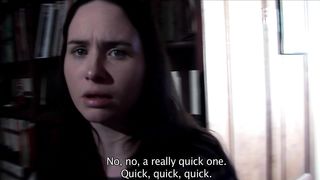 Demonstrating her honeypot to mates