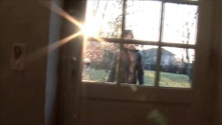 Demonstrating her honeypot to mates