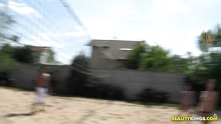 Pool fucky-fucky with European nymphs