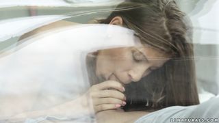 Youthful Candy with unbelievable assets gliding on a bone