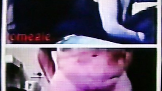 Horny long blonde-haired College girl has a good hot look (+ sound )