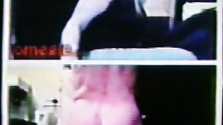 Horny long blonde-haired College girl has a good hot look (+ sound )