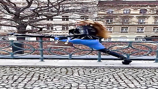 Ambling in spandex clothes in Prague Pornography Vids - Tube8