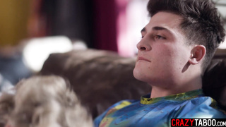 Dee Williams fucks her big cock stepson