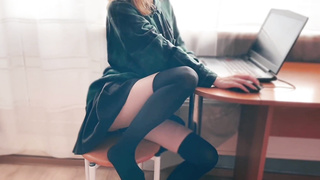 Tasty damsel takes my giant man sausage & internal cumshot