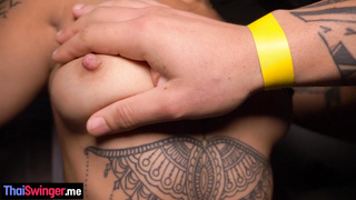 Curvy and tattooed teen sucking dick