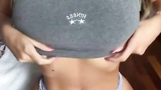 Compilation video of sexy babes flash big natural tits