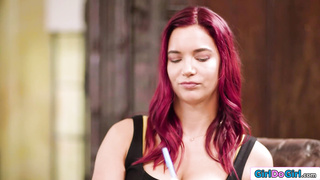 Busty counselor lick ebony clients pussy