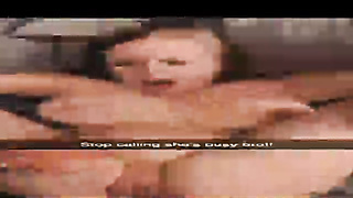 Huge-Boobed towheaded girl is deepthroating her neighbor's rock-hard boner before having super-hot romp with him