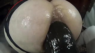 SUBMISSIVEHUSBAND-Pegging with Immense Strap-On