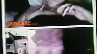 Horny Blonde in black dress delighted by my hot show (+ sound )