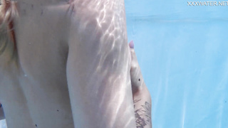 Finlands hottest Mimi Cica underwater naked swimming