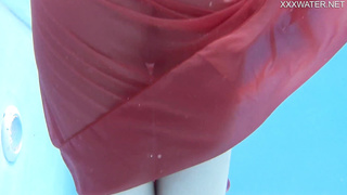 Finlands hottest Mimi Cica underwater naked swimming