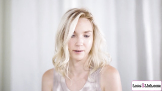 Ebony girl licks her gf under the table