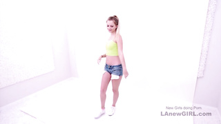 Stunning blonde loves taste of hard cock