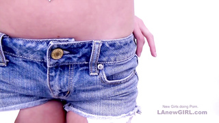 Stunning blonde loves taste of hard cock