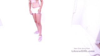 Shy Cute Teen with Braces gives Blowjob at audition