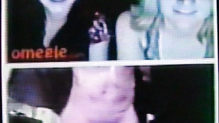 2 horny College girls delighted by my dirty hot show